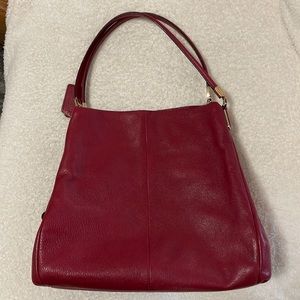 COACH Phoebe Madison Hallie bag dark red G1376